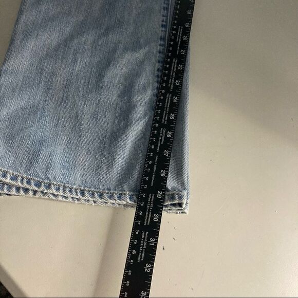 OLD NAVY Men’s Straight Light Wash Jeans, Blue, Size 33/32, 100%COTTON - Picture 8 of 10
